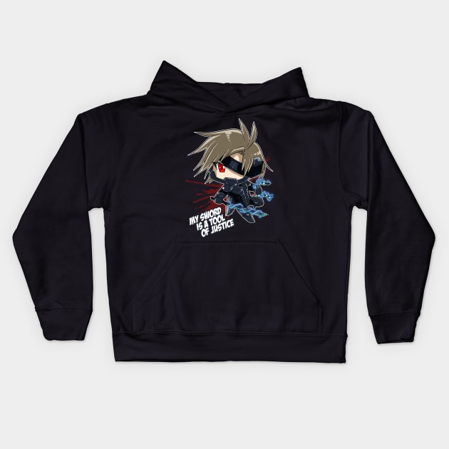 Metal Gear Rising - Raiden Kids Hoodie by rextheone